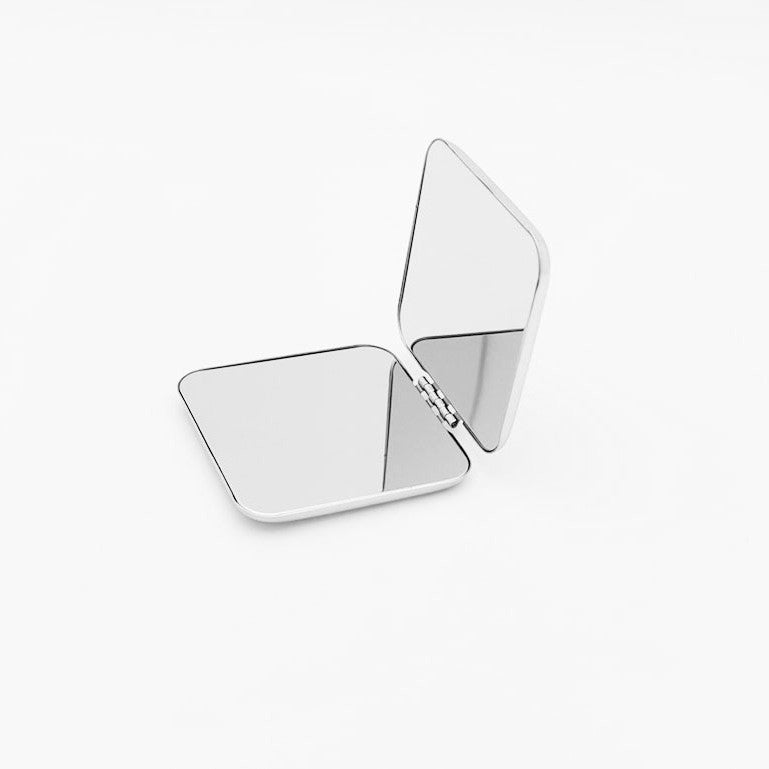 Small Square Folding Stainless Steel Mirror